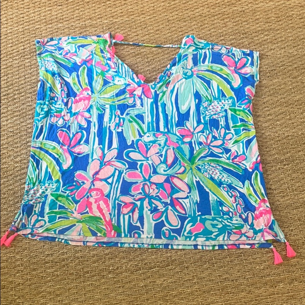 Lilly coverup with tassels floral cove